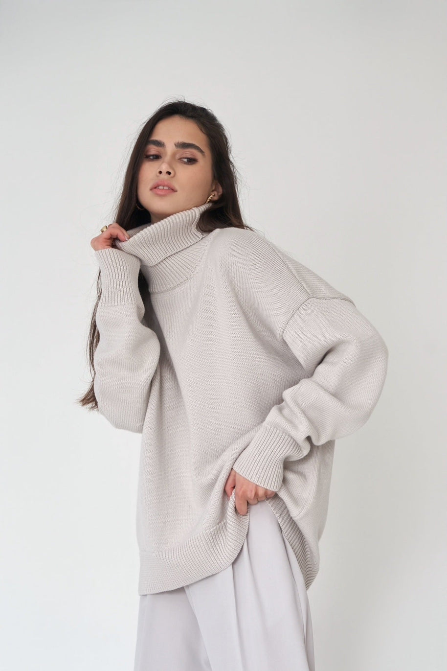 W&W - Winter-Rollkragenpullover mit lockerer Passform