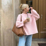 W&W | Pullover mit Rundhalsausschnitt für Frauen