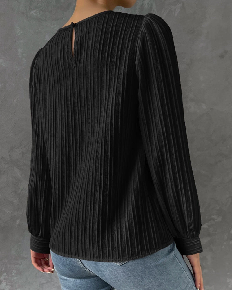 W&W – Bluse mit Rundhalsausschnitt