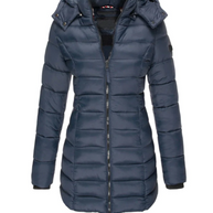 W&W Elisa - Die beste und kuscheligste Daunenjacke mit Kapuze und Reißverschluss