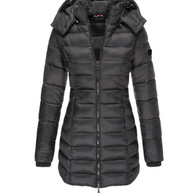 W&W Elisa - Die beste und kuscheligste Daunenjacke mit Kapuze und Reißverschluss