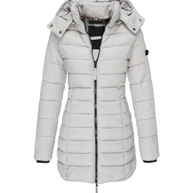 W&W Elisa - Die beste und kuscheligste Daunenjacke mit Kapuze und Reißverschluss