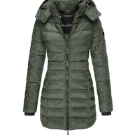 W&W Elisa - Die beste und kuscheligste Daunenjacke mit Kapuze und Reißverschluss