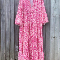 W&W Stilvolles Sommerkleid mit Leopardenmuster