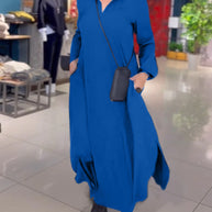 W&W langes Kleid mit Seitenschlitz