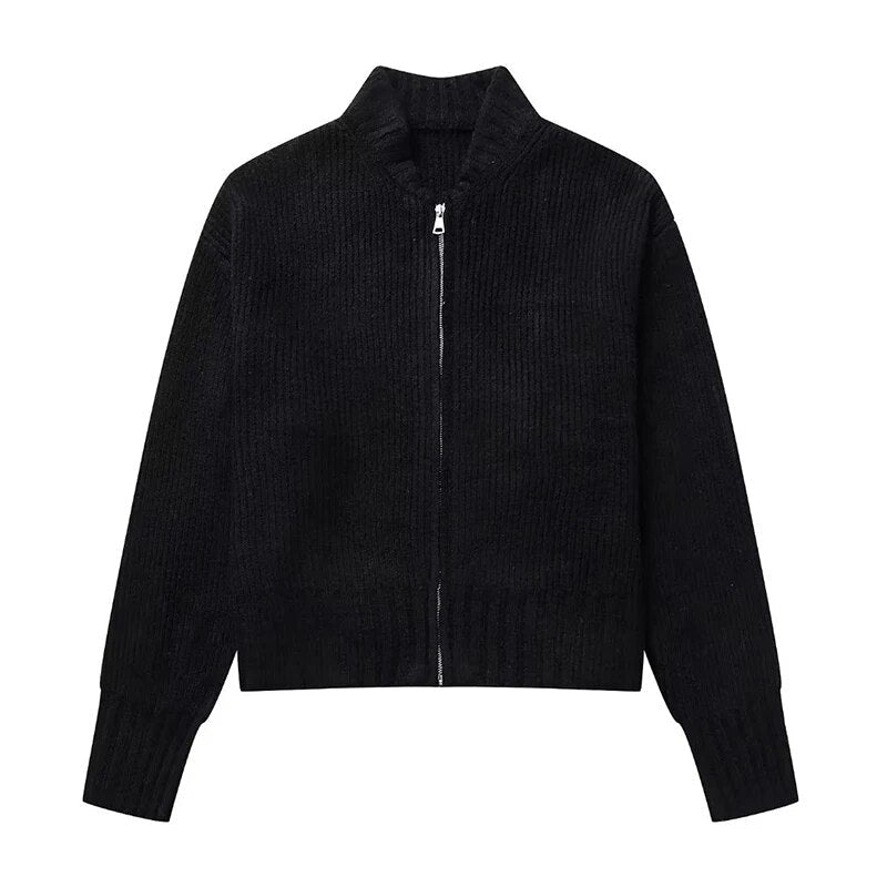 W&W Strickjacke mit Reißverschluss