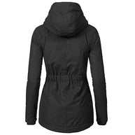 W&W - Gefütterter Wintermantel mit Kapuze wasserdicht Damen