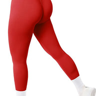 Rot nahtlose Leggings 