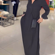 W&W langes Kleid mit Seitenschlitz