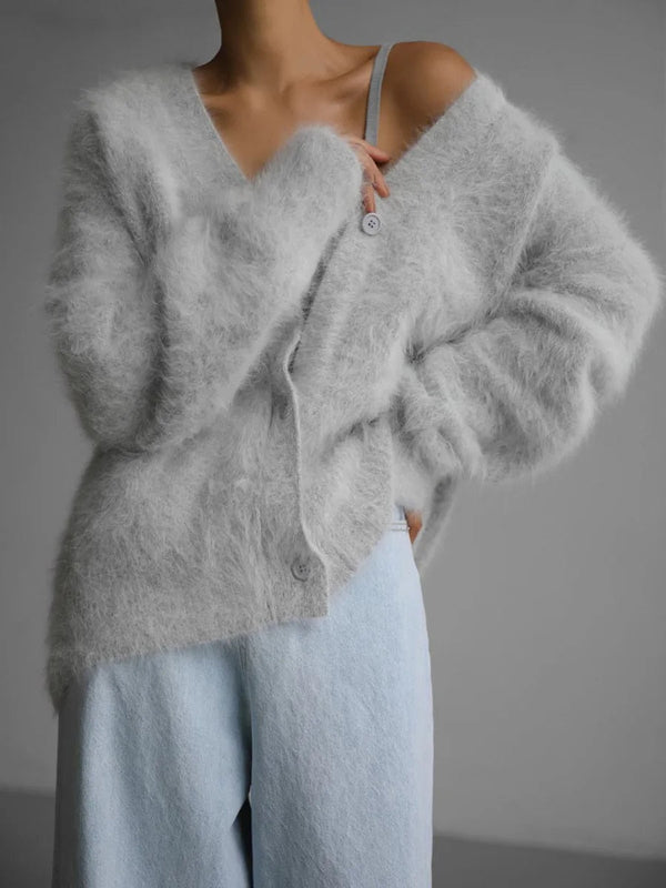 WOLFF Mohair-Cardigan