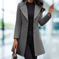 W&W - Elegante solide lange Jacke Mantel