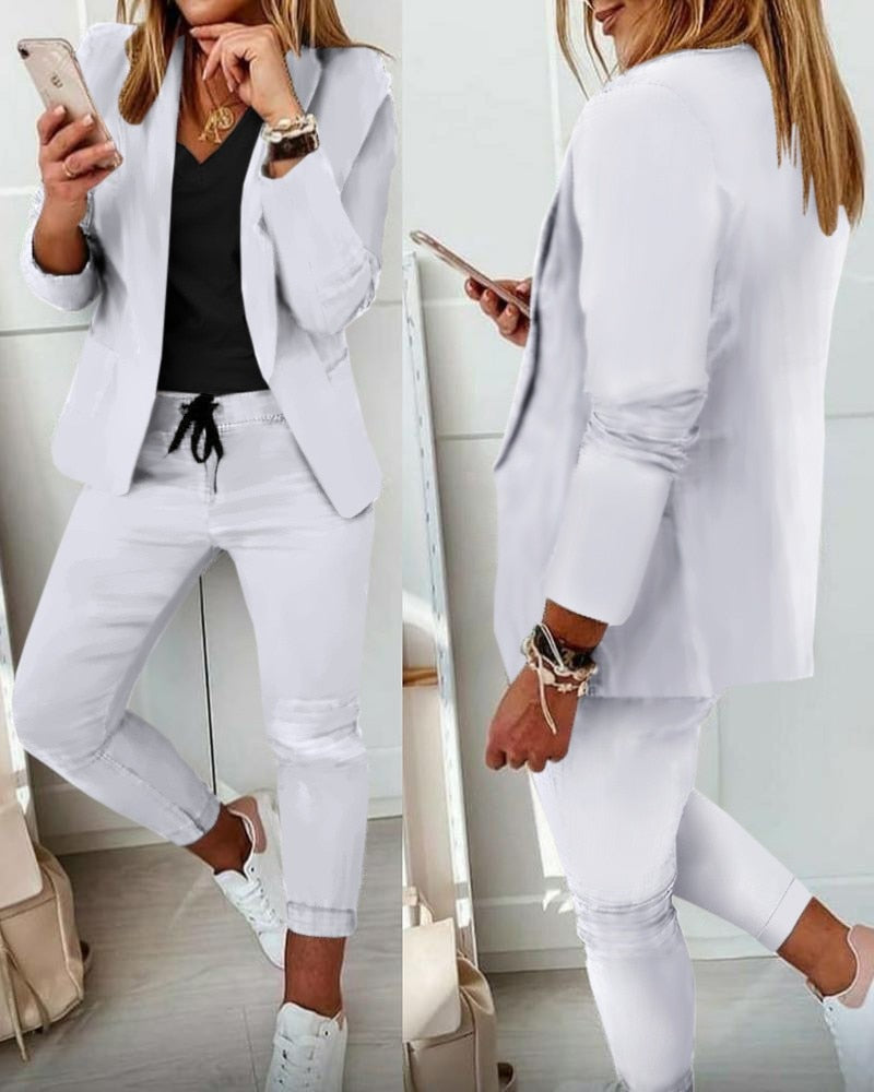 WOLFF - Blazer und Hose als Set