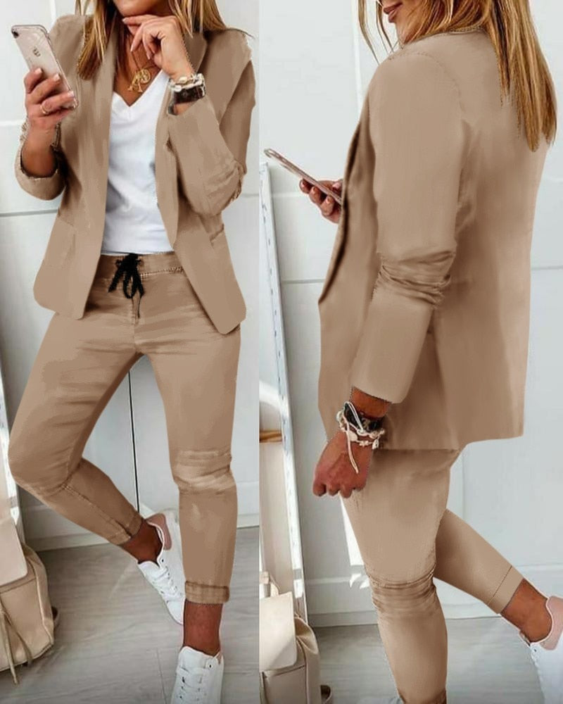 WOLFF - Blazer und Hose als Set