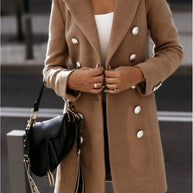 W&W Solide Farbe Mantel Jacke