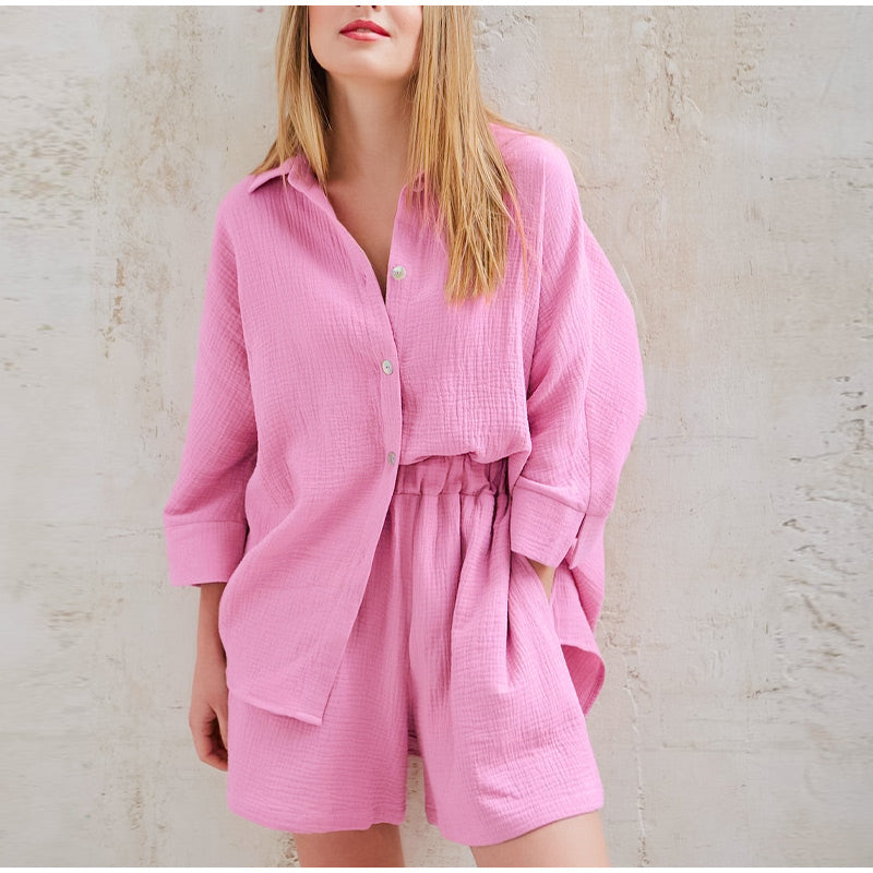 W&W LINEN ZWEI-TEILER SOMMER-SET