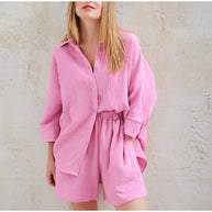 W&W LINEN ZWEI-TEILER SOMMER-SET