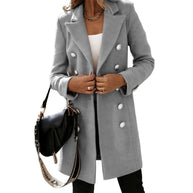 W&W Solide Farbe Mantel Jacke
