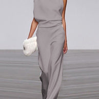 Dunkel Grau jumpsuit für damen