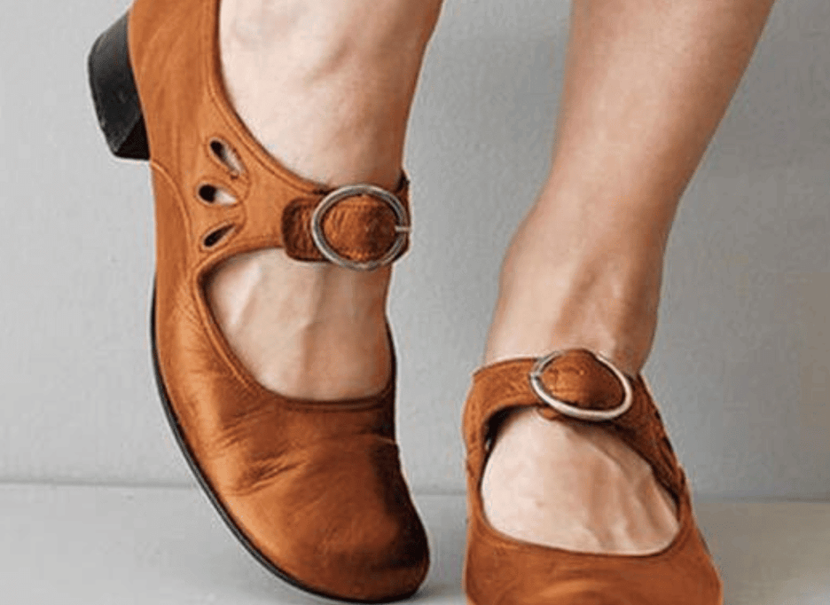 Braun ledersandalen für damen