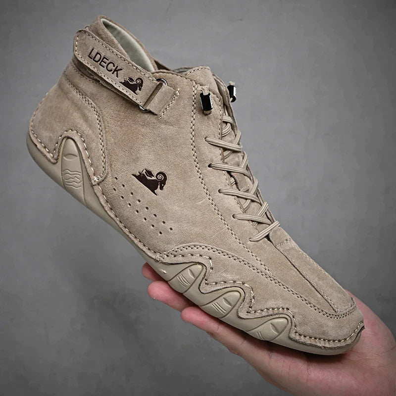 W&W Ultra-bequemer Rutschfester Barfußschuh aus Echtleder (Unisex)