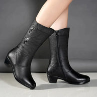 W&W – Winterstiefel aus Leder – Damen
