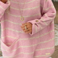 W&W – Warmer gestreifter Damenpullover