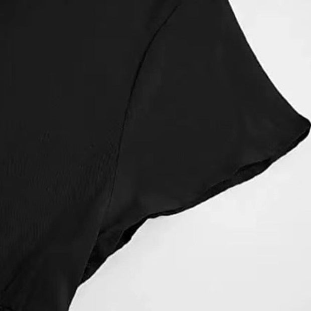 W&W kurzärmeliges gewebtes Kleid