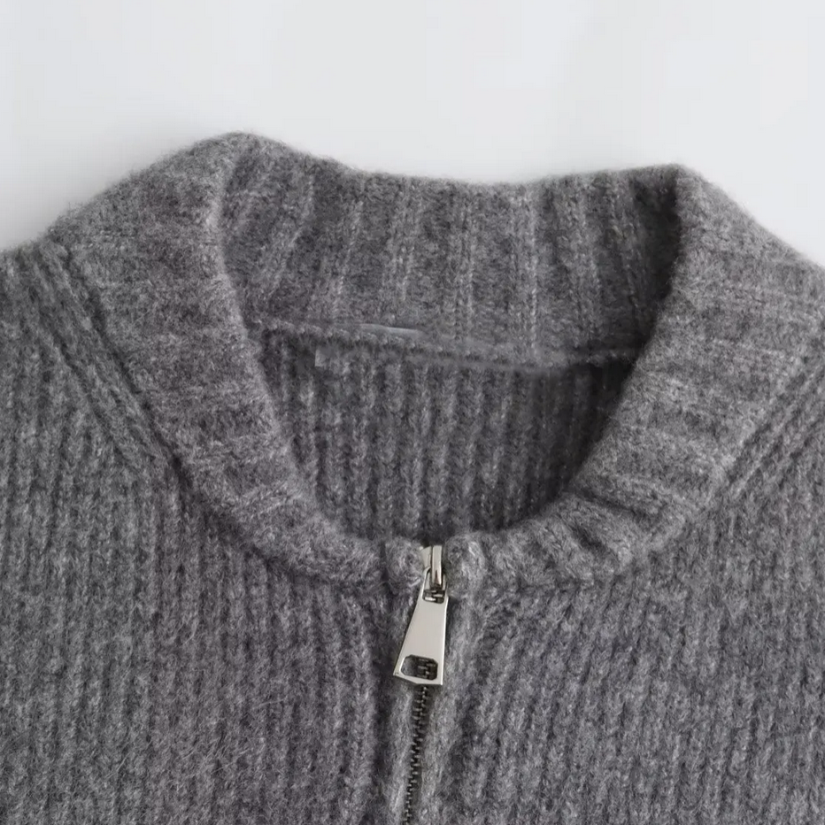 W&W Strickjacke mit Reißverschluss