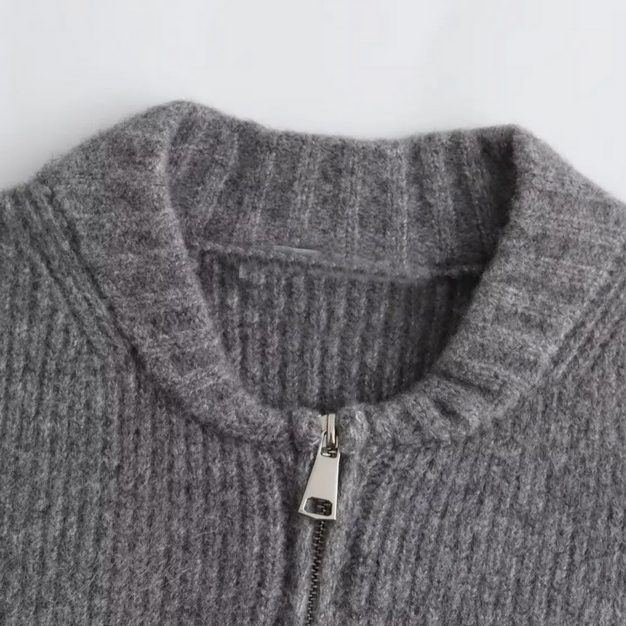 W&W Strickjacke mit Reißverschluss