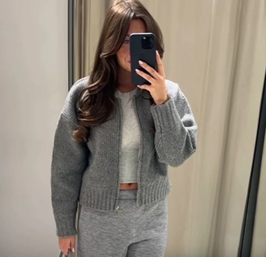 W&W Strickjacke mit Reißverschluss