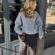 W&W Strickjacke mit Reißverschluss