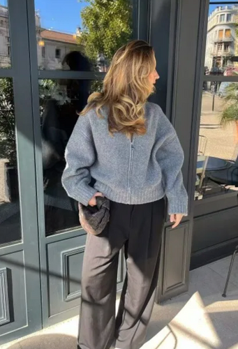 W&W Strickjacke mit Reißverschluss