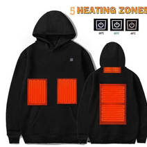 W&W Hoodies, USB elektrische Heizung leichte Kapuzen-Sweatshirts Jacke