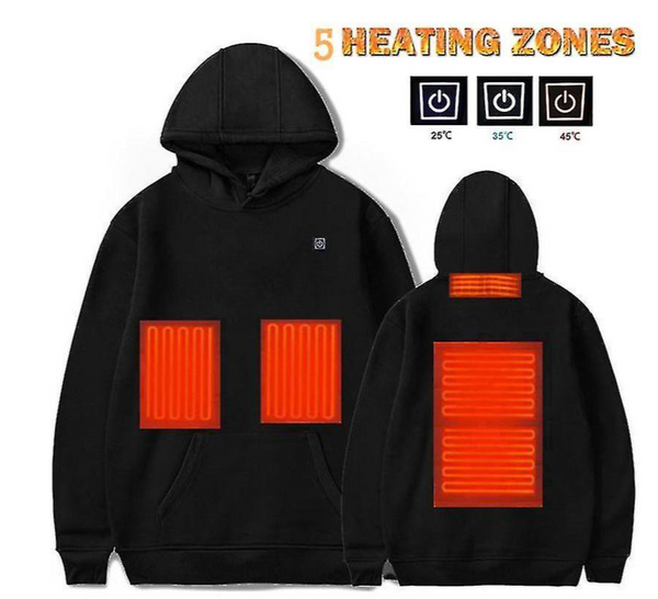 WOLFF Hoodies, USB elektrische Heizung leichte Kapuzen-Sweatshirts Jacke