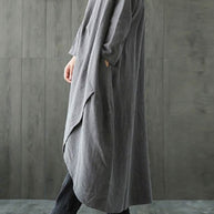 WOLF Langärmeliges unregelmäßiges Midikleid