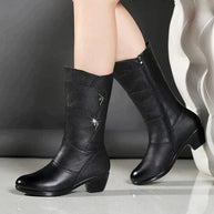 W&W – Winterstiefel aus Leder – Damen