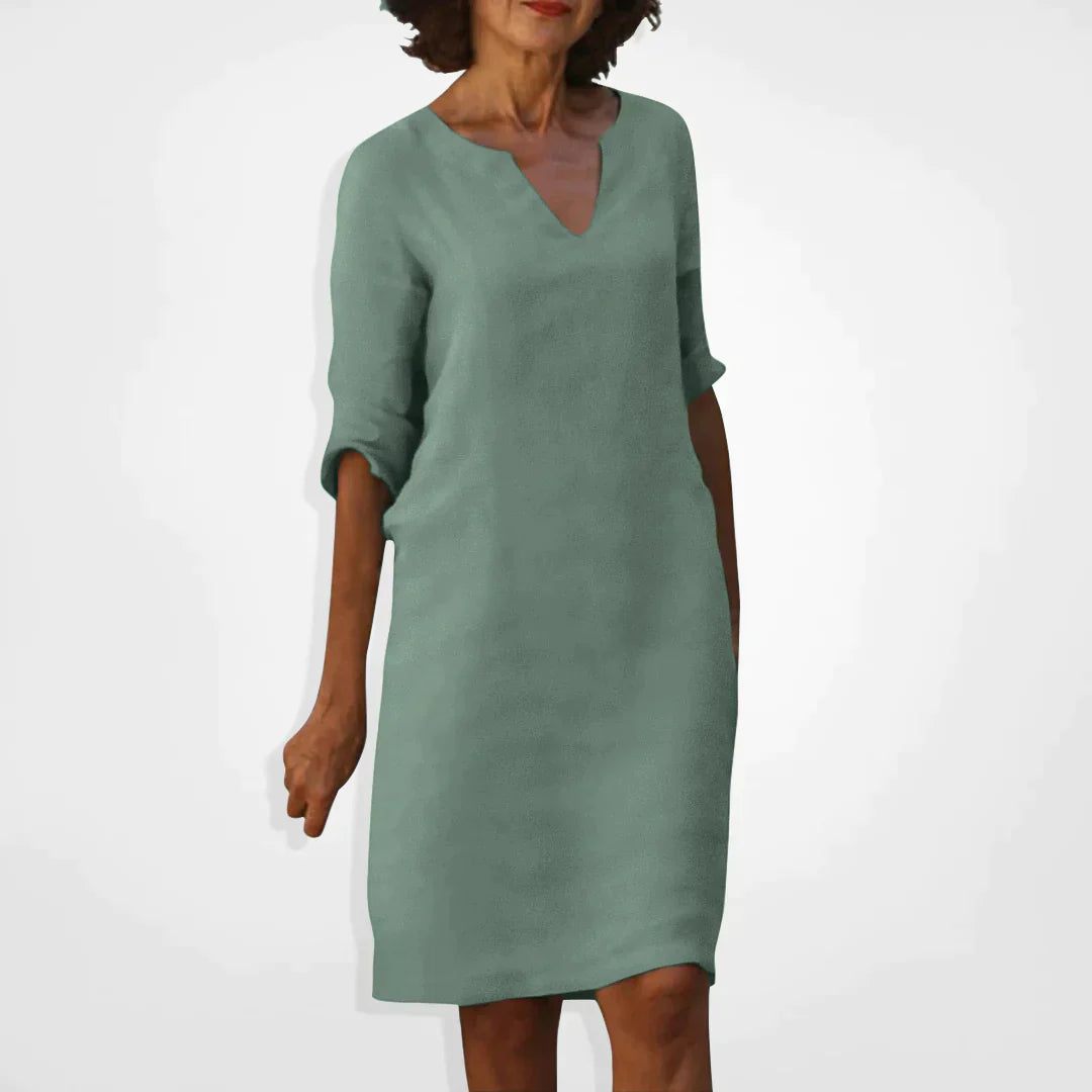 W&W Sommerkleid mit V-Ausschnitt