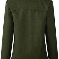 Rückansicht des armeegrün blazer mit stehkragen