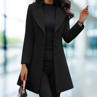 W&W - Elegante solide lange Jacke Mantel