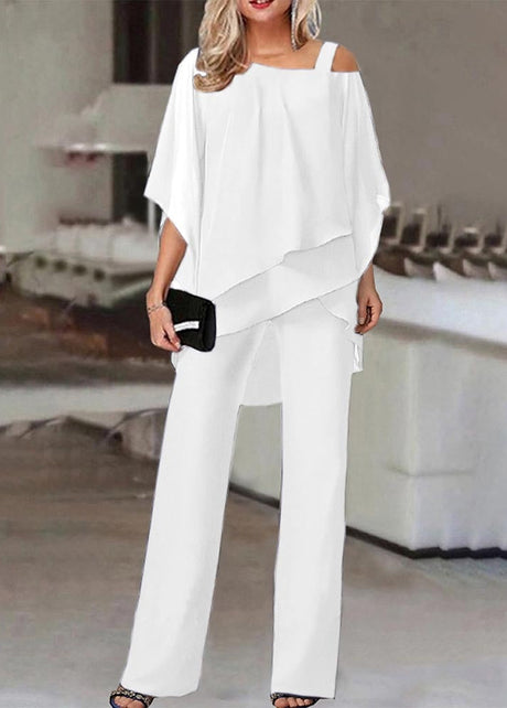 Weiß elegante zweiteiler für damen