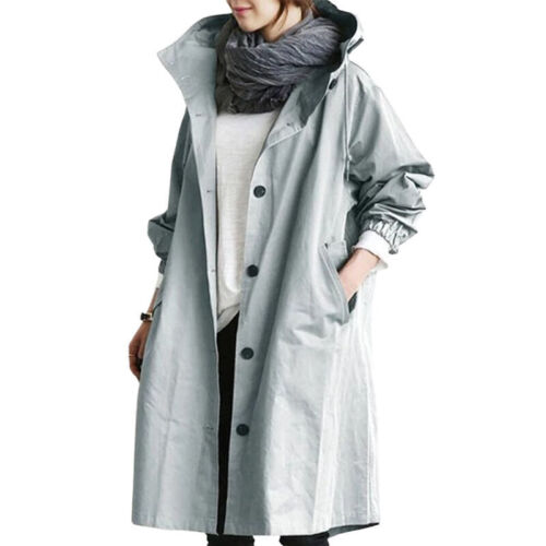 Langer hellblau trenchcoat