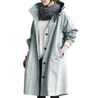 Langer hellblau trenchcoat