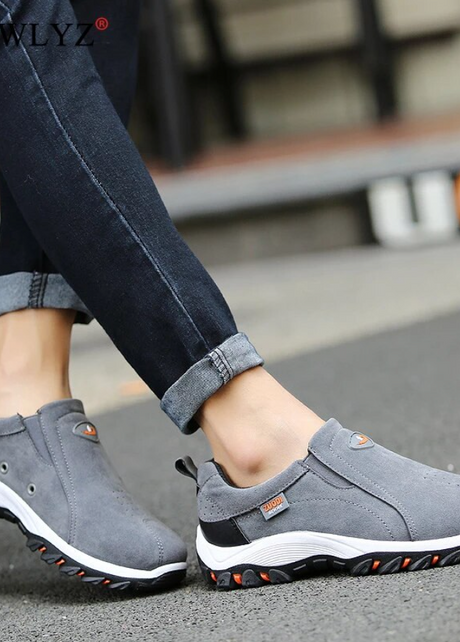 Grau orthopädische schuhe