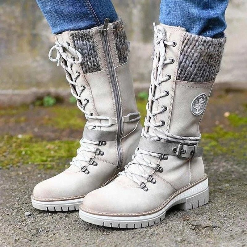 Bootlix - Bequeme Damenstiefel mit rutschfester Sohle - FashionWOLF