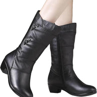 W&W – Winterstiefel aus Leder – Damen