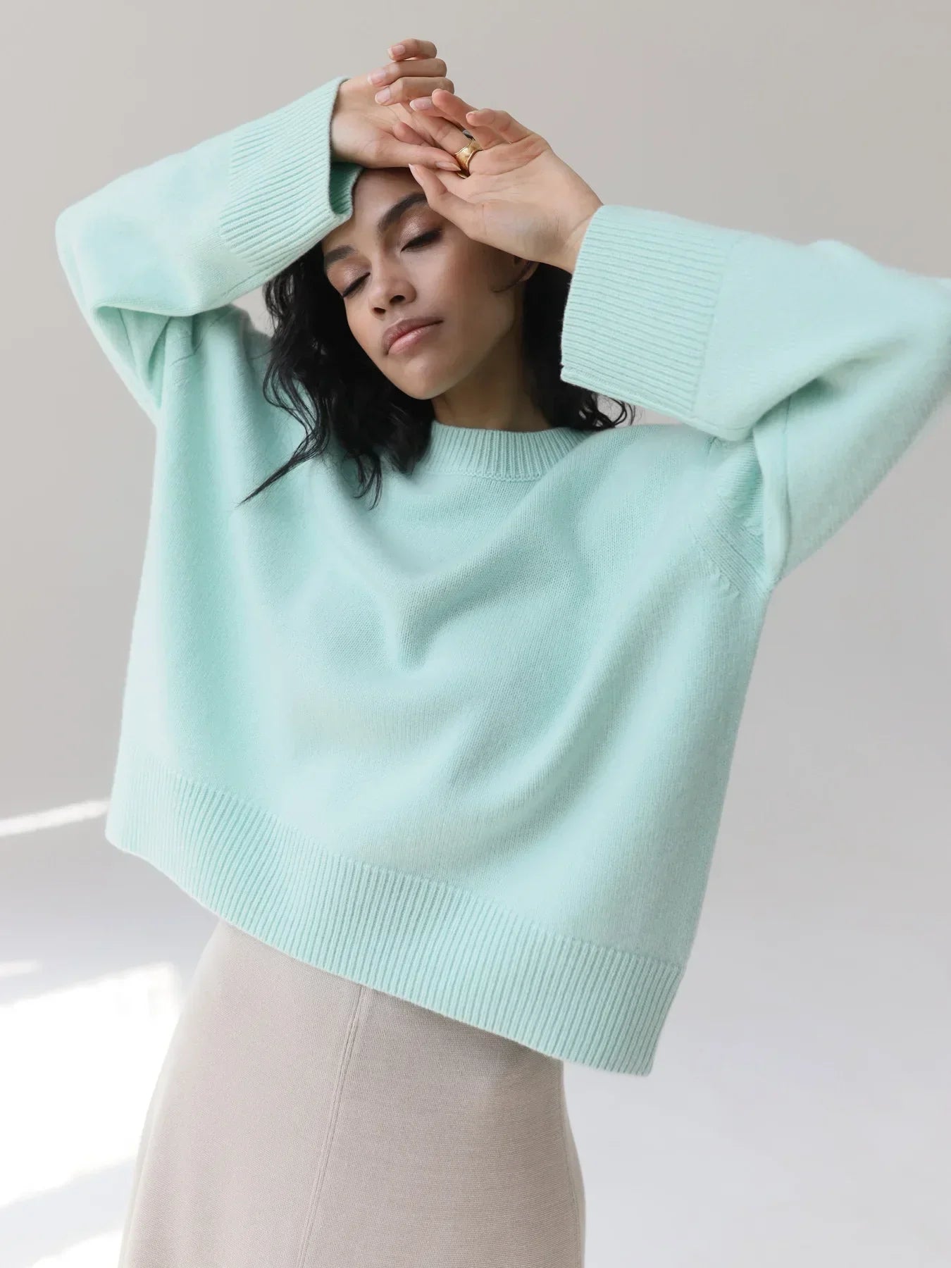 W&W | Pullover mit Rundhalsausschnitt für Frauen