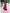 Langes rotes Sommerkleid mit Schnitt und Spitze