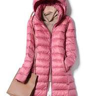 W&W Lange Daunenjacke für Damen