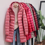 W&W Lange Daunenjacke für Damen