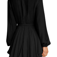 GWEN - Kleid mit V-Ausschnitt und Laternenärmeln